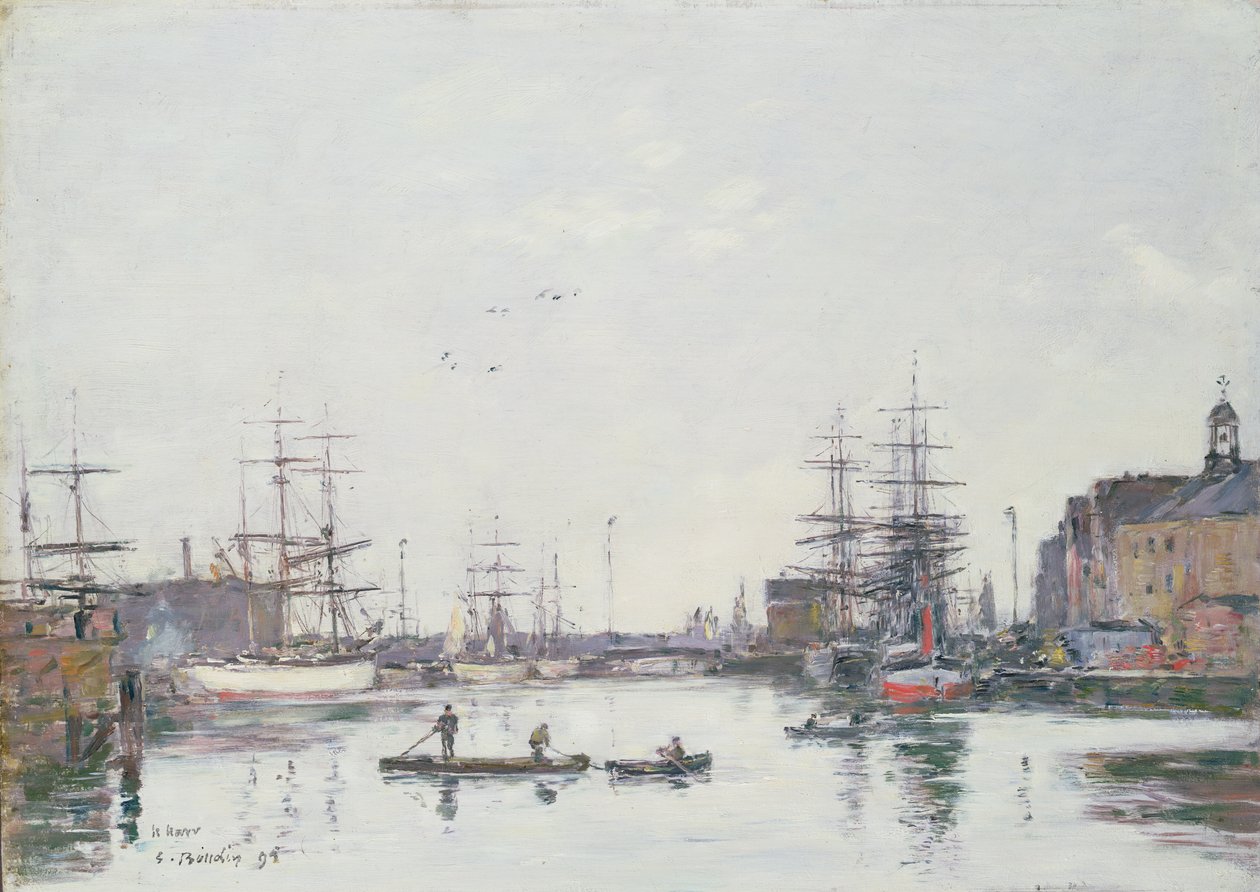 Bassinet ved Barre, Le Havre, 1895 af Eugene Louis Boudin