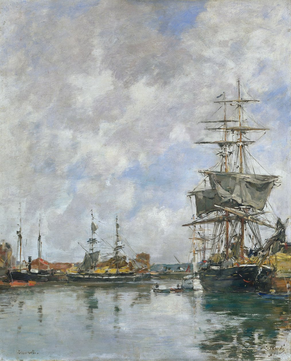 Dokken i Deauville, 1891 af Eugene Louis Boudin