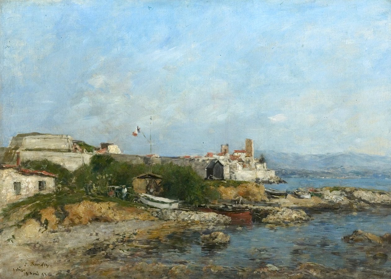Befæstningsværket i Antibes, Frankrig, 1893 af Eugene Louis Boudin