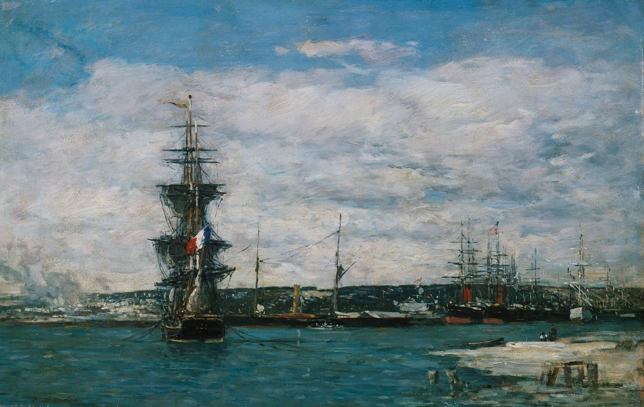 Havre Havre, c.1864-66 af Eugene Louis Boudin