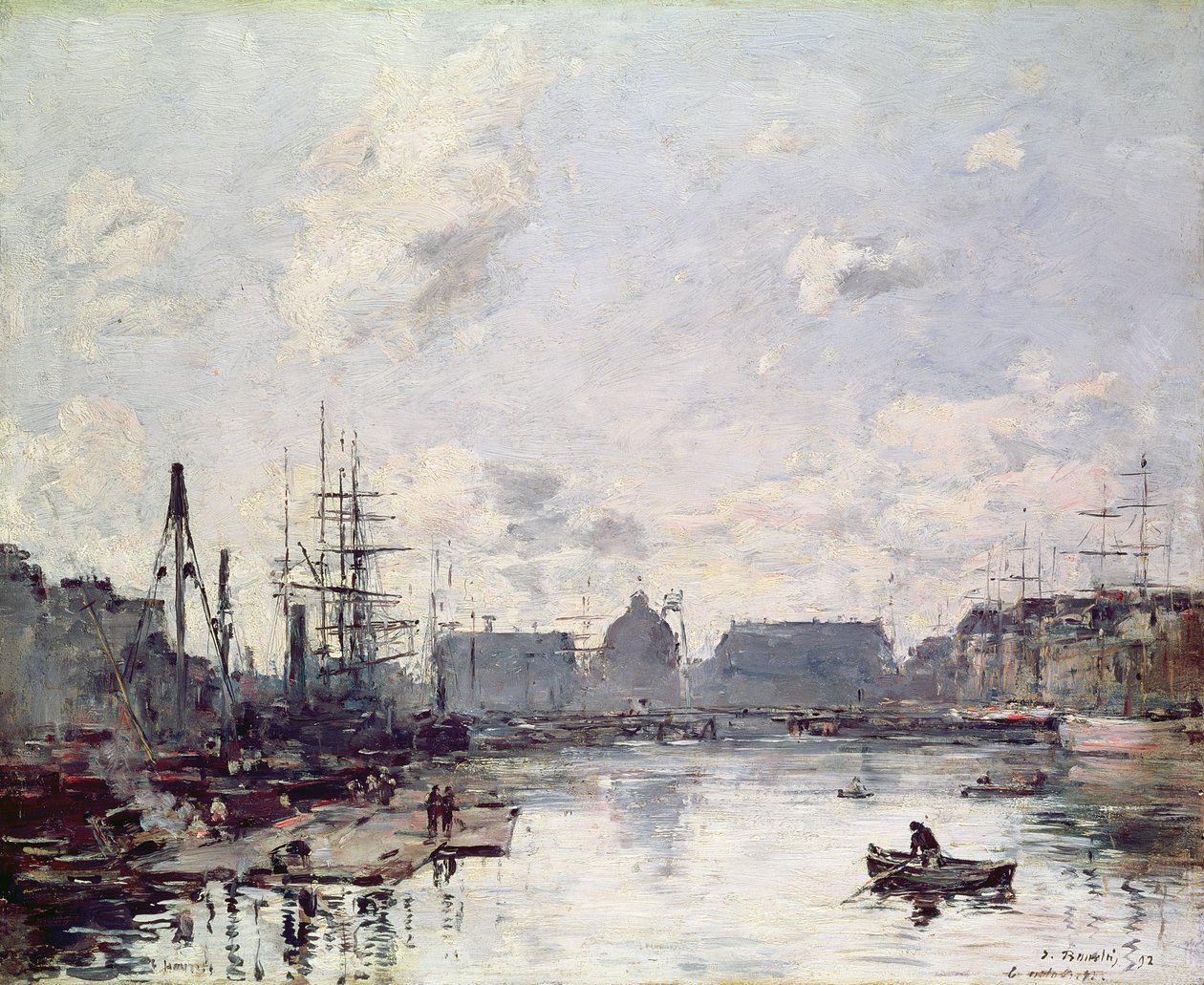 Handelshavnen, Le Havre, 1892 af Eugene Louis Boudin