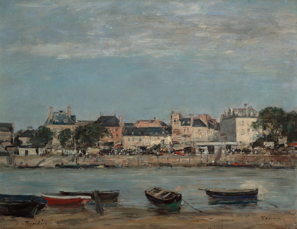 Havnen i Trouville af Eugene Louis Boudin