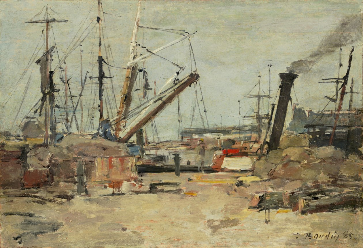 Trawlerne, 1885. af Eugene Louis Boudin