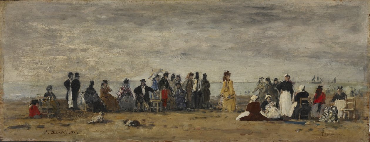 Trouville af Eugene Louis Boudin