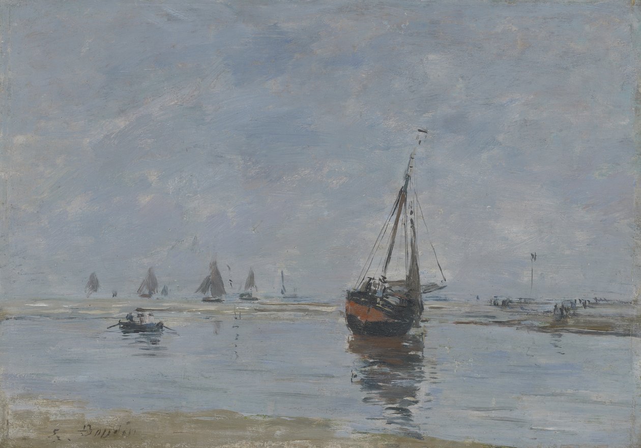 Trouville ved lavvande, ca. 1888-95 af Eugene Louis Boudin