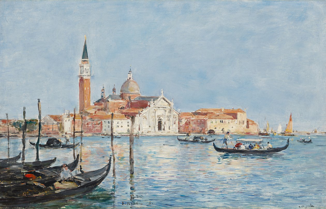 Venedig, San Giorgio-kirken af Eugene Louis Boudin