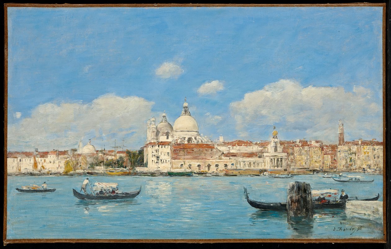 Venedig, Salute, Toldkammeret og starten af Canal Grande af Eugene Louis Boudin