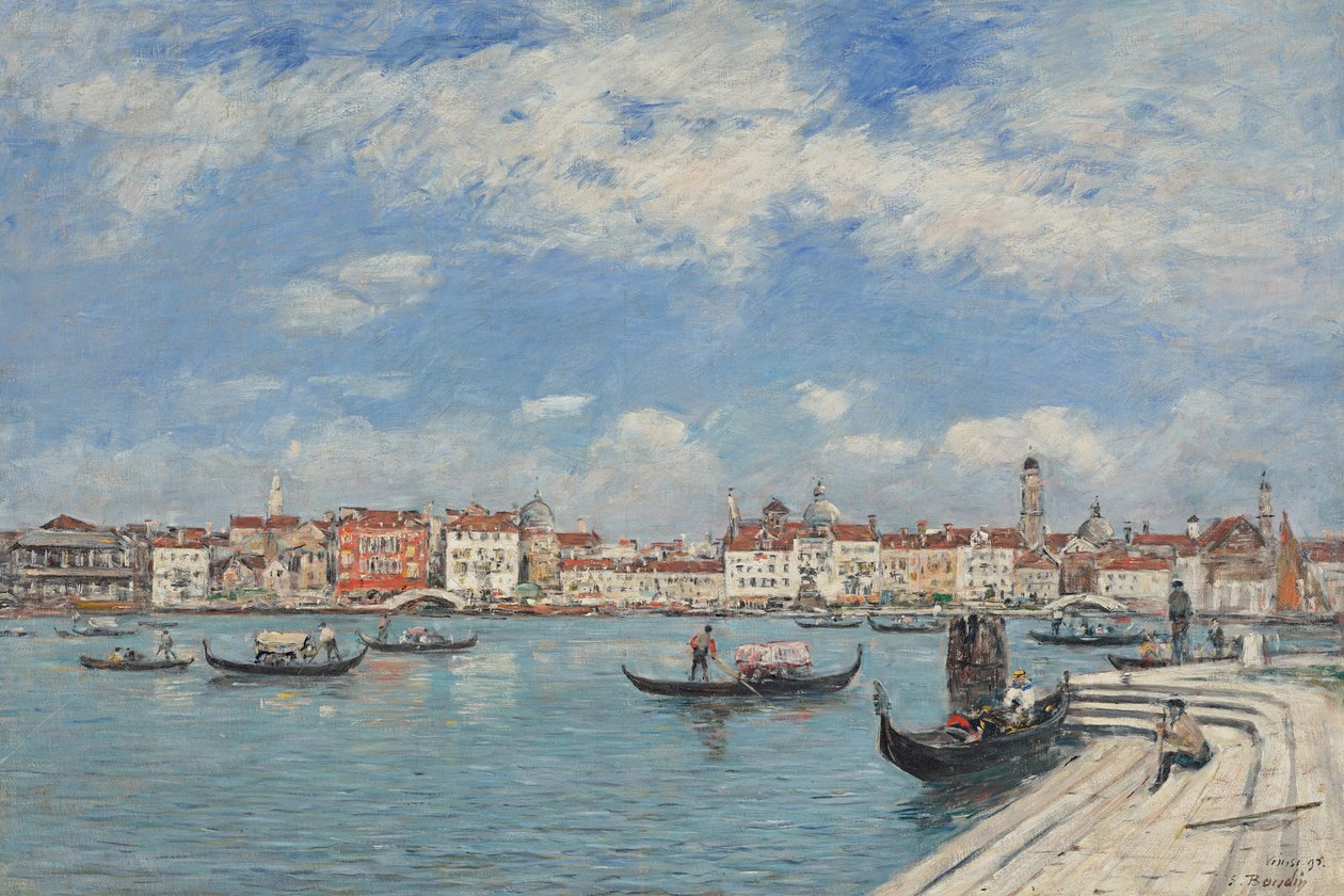 Venedig, udsigt fra San Giorgio af Eugene Louis Boudin