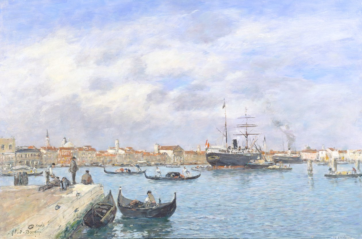 Udsigt over Venedig, 1895 af Eugene Louis Boudin