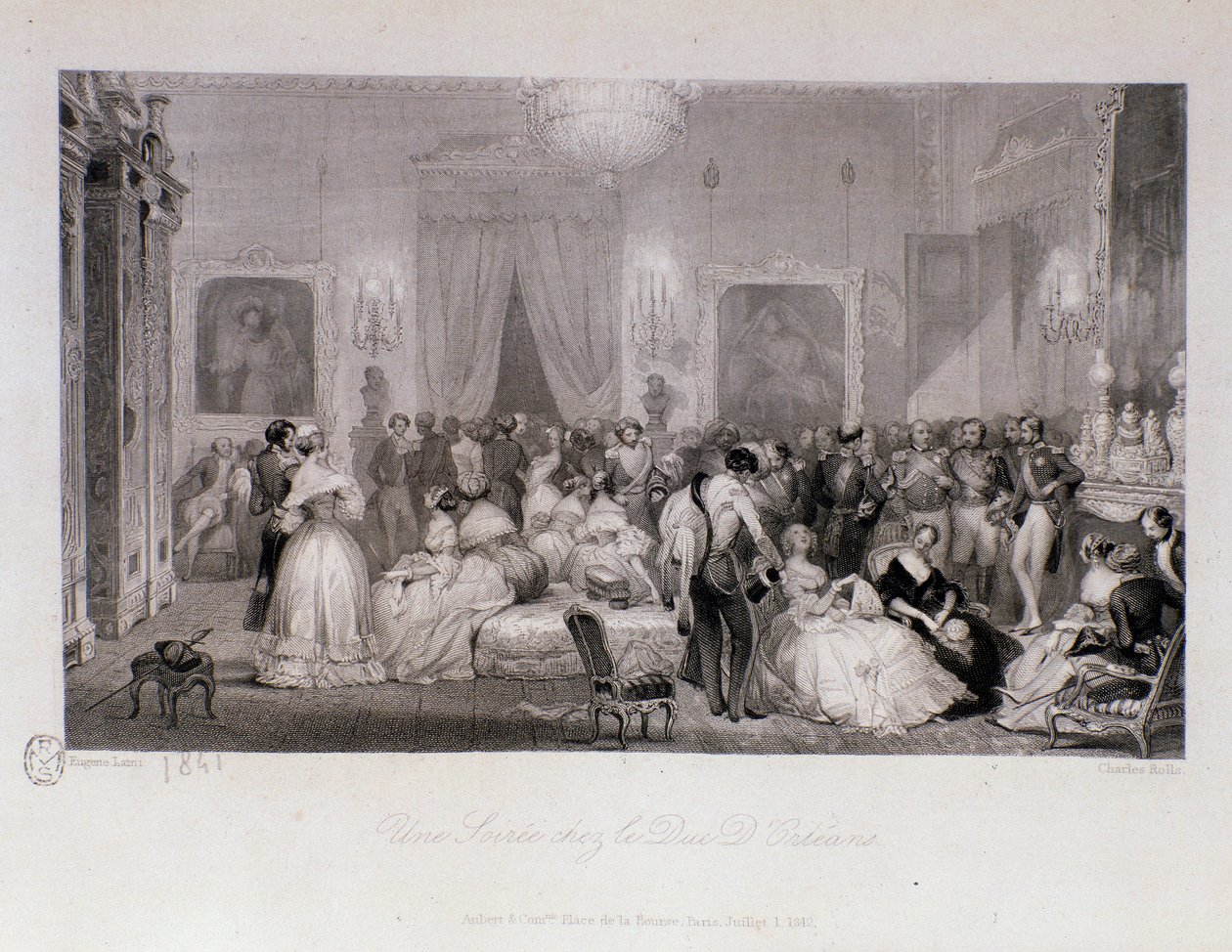 En social aften med hertugen af Orleans (Ferdinand-Philippe eller Ferdinand Philippe d