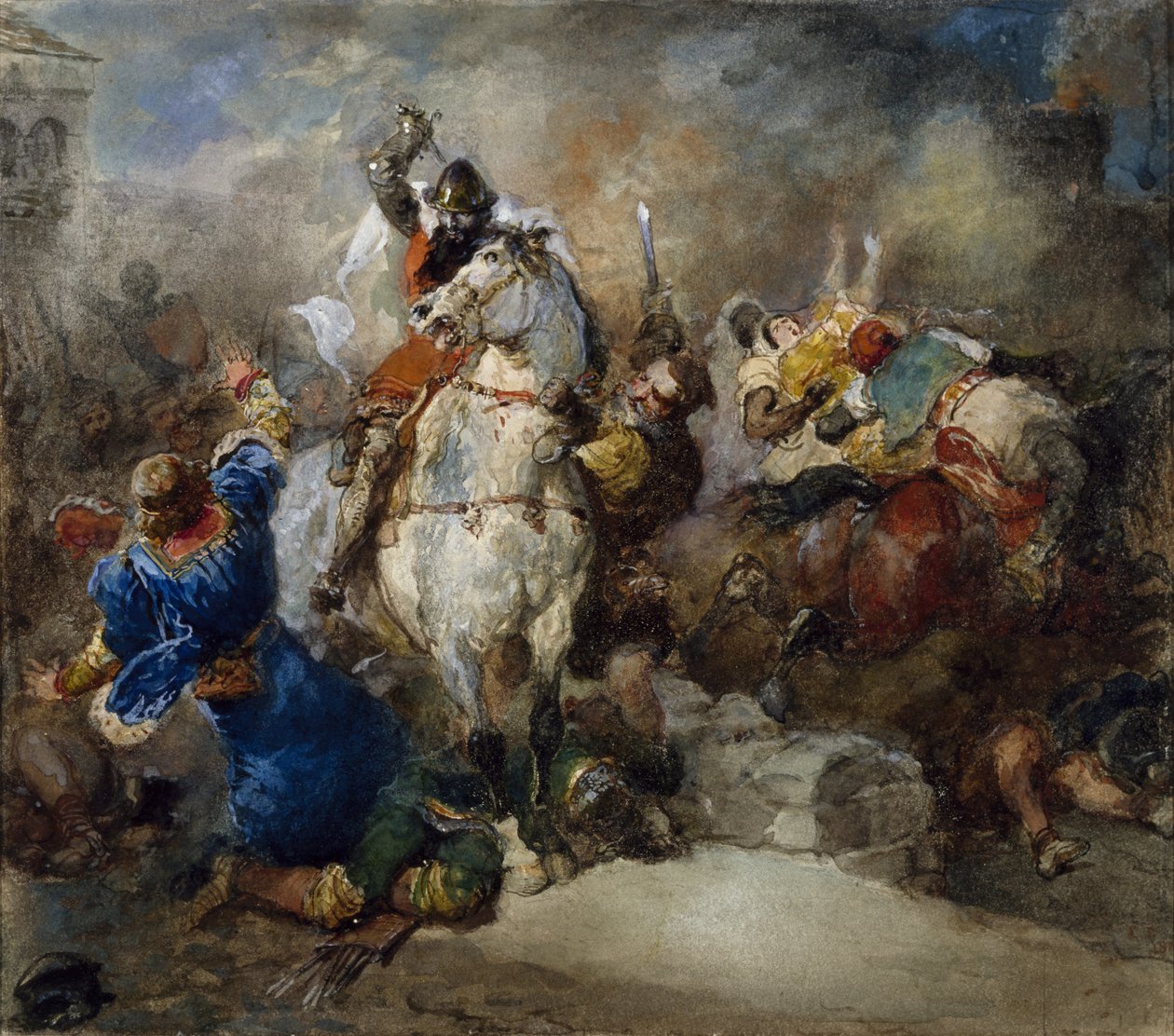Bortførelsen af Rebecca af Eugene Louis Lami