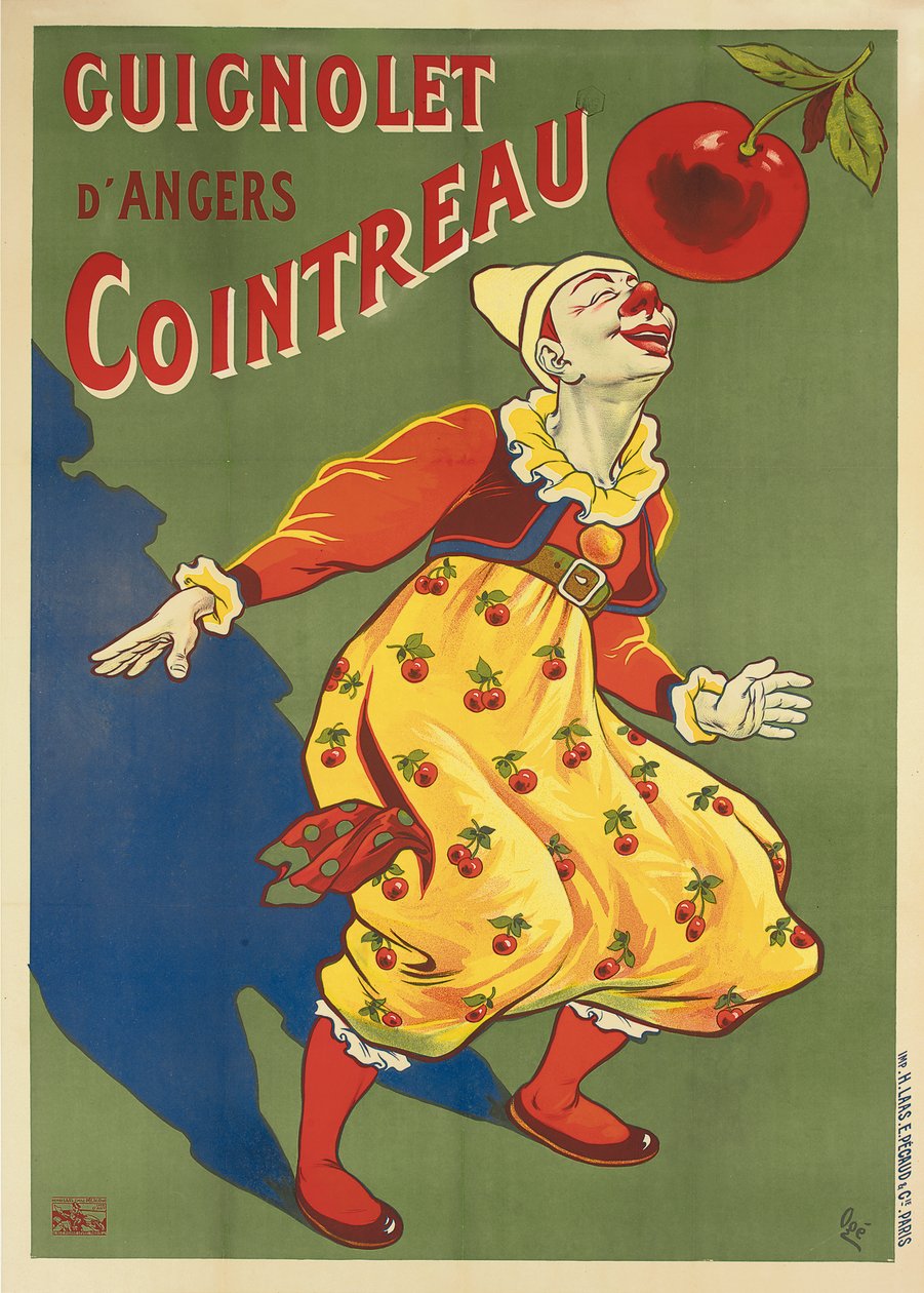 Reklameplakat for Guignolets Cointreau, ca. 1900 (farvelitografi) af Eugene Oge