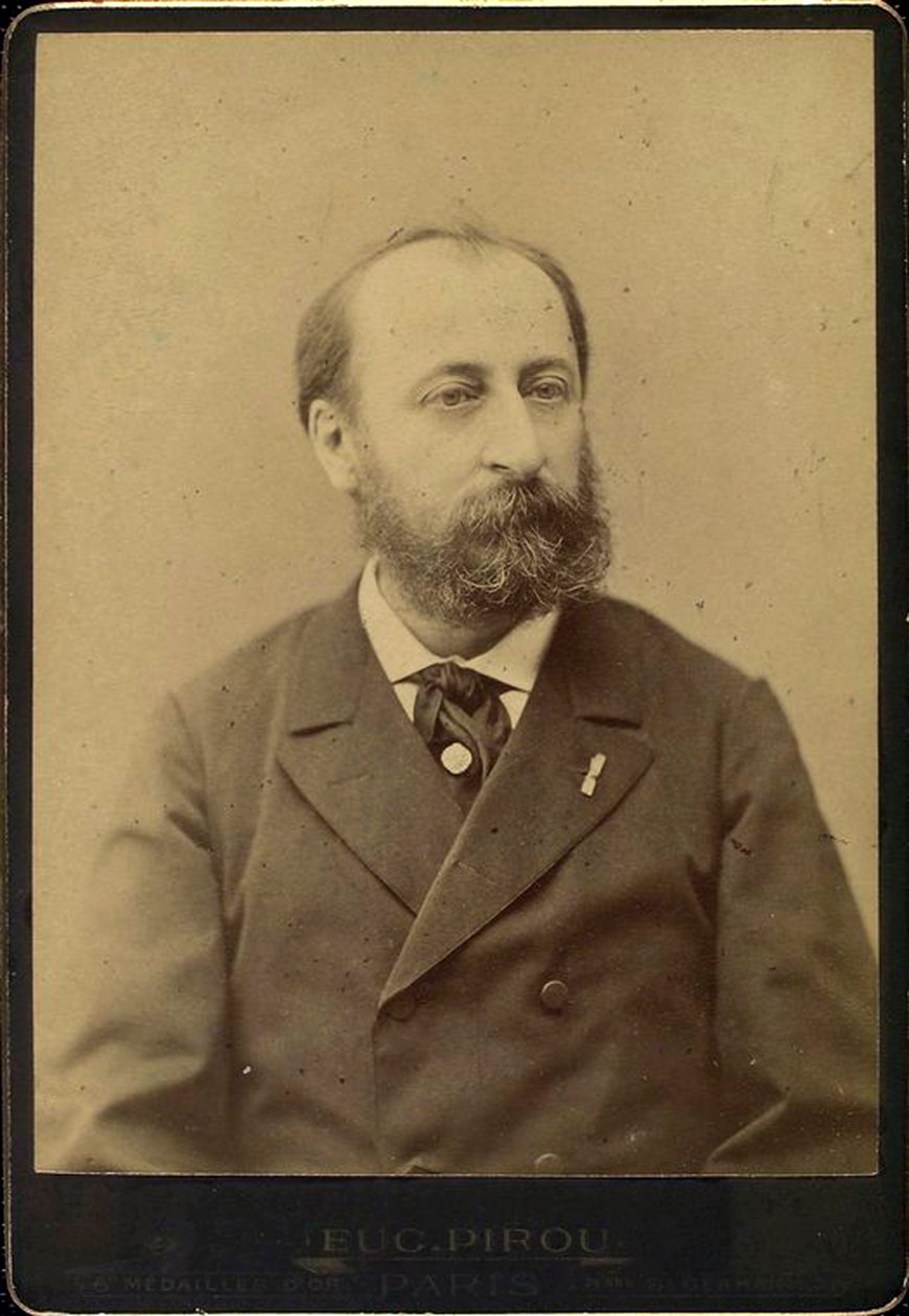 Camille Saint-Saens, fransk komponist, dirigent, organist og pianist, slutningen af det 19. århundrede af Eugene Pirou
