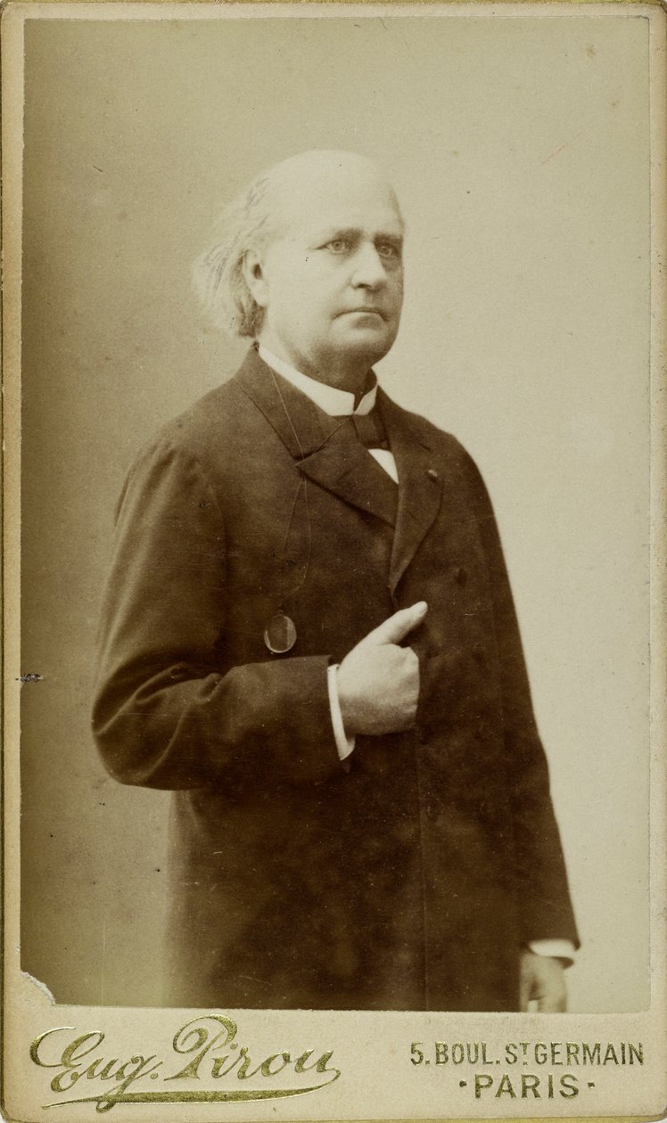 Portræt af Leconte de Lisle 1818-1894, ca. 1870. af Eugene Pirou