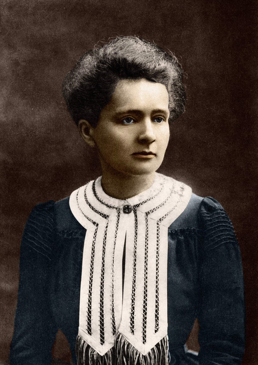 Portræt af Marie Curie 1867-1934 af Eugene Pirou