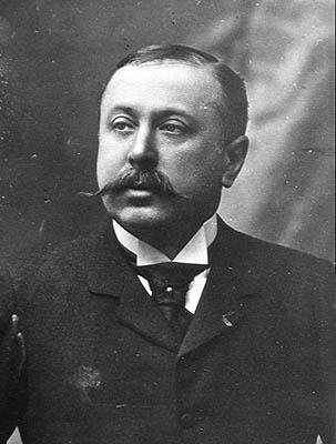 Portræt af Salomon de Gunsburg (s/h foto) af Eugene Pirou