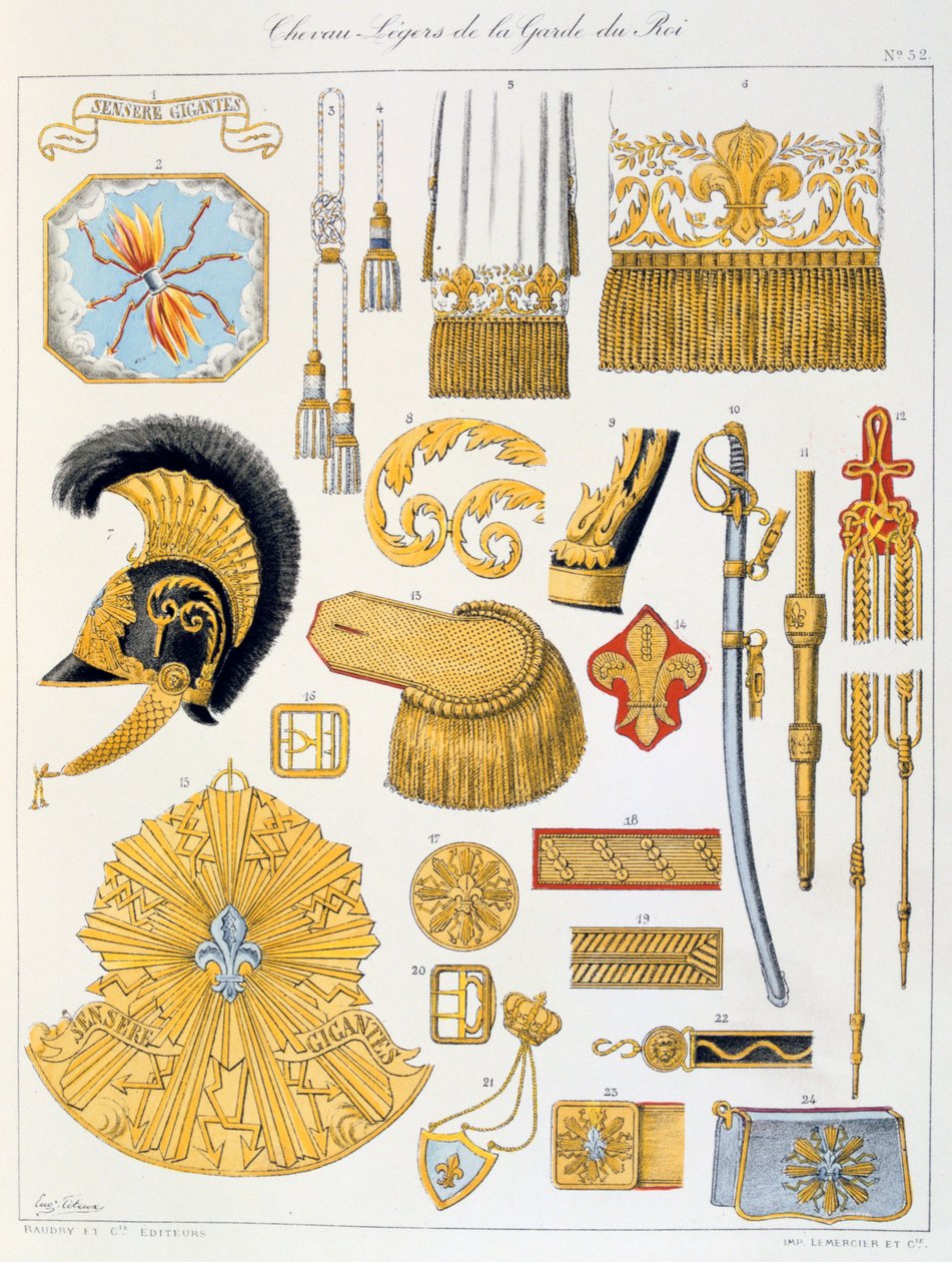 Lette Heste af Kongens Garde, Insignia af Eugene Titeux