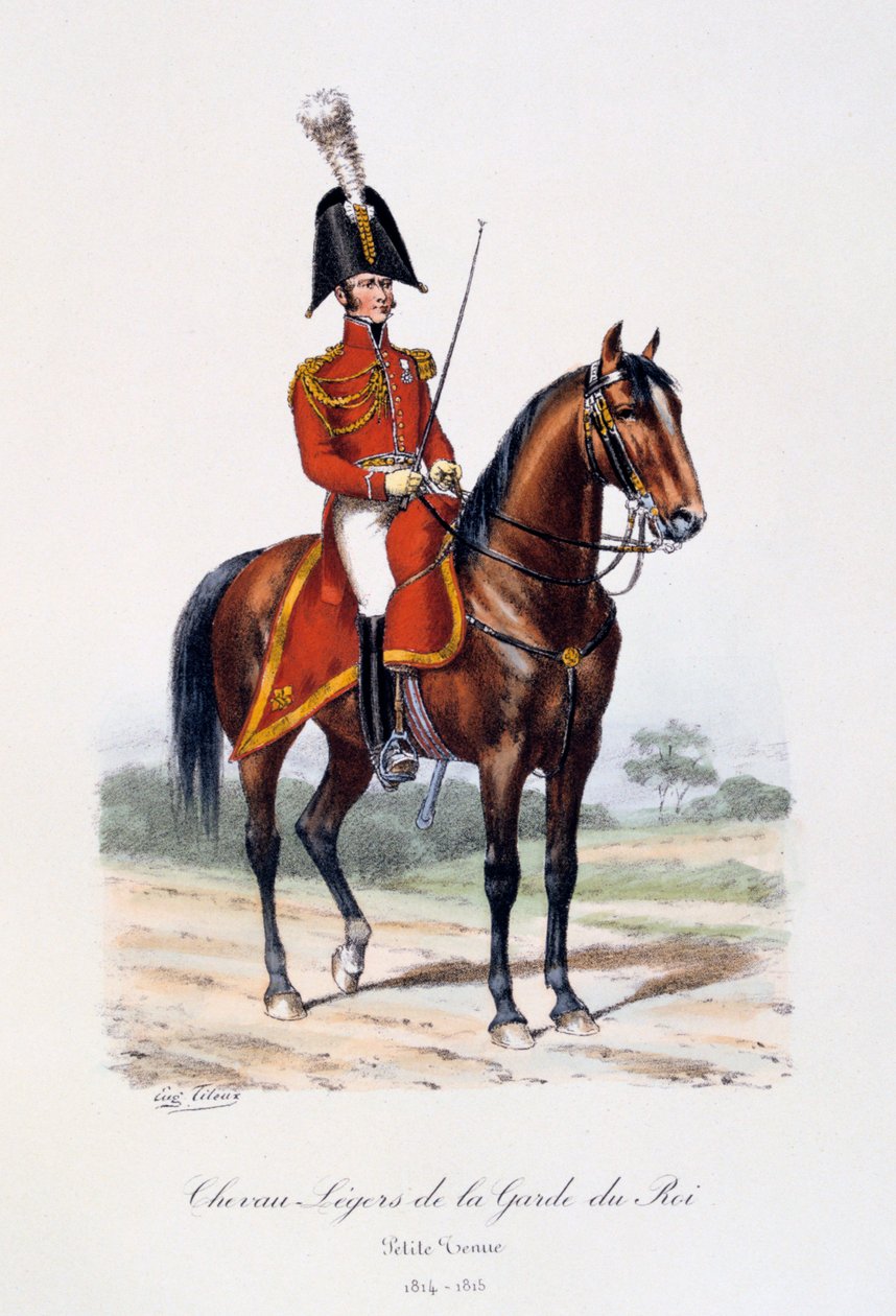 Lette Heste af Kongens Garde, Lille Uniform, 1814-15 af Eugene Titeux