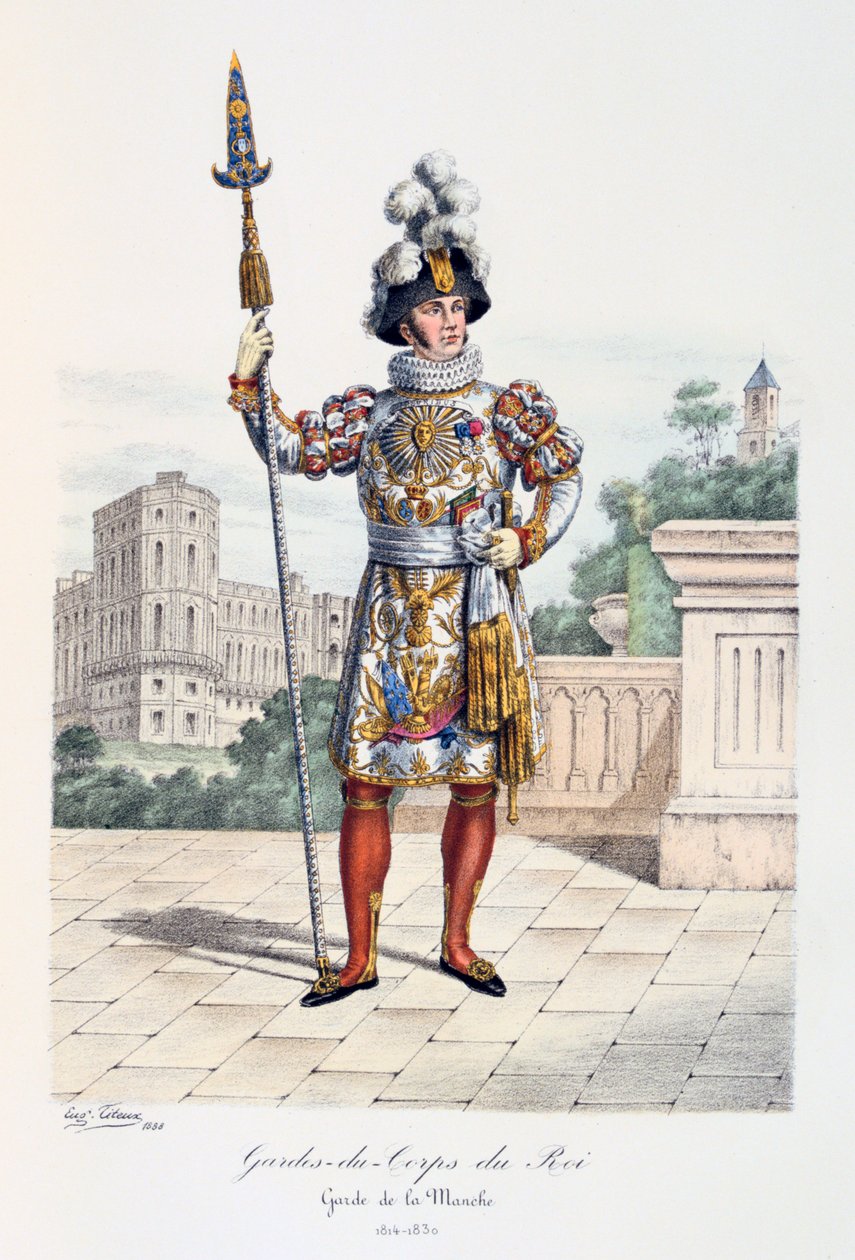 Kongens livvagter, Kanalvagten, 1814-30 af Eugene Titeux