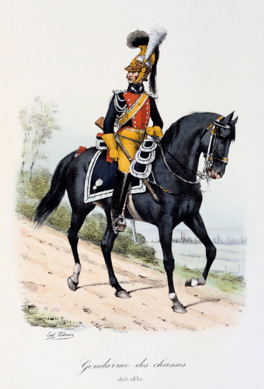Gendarmes des Chasses, 1815-30 af Eugene Titeux