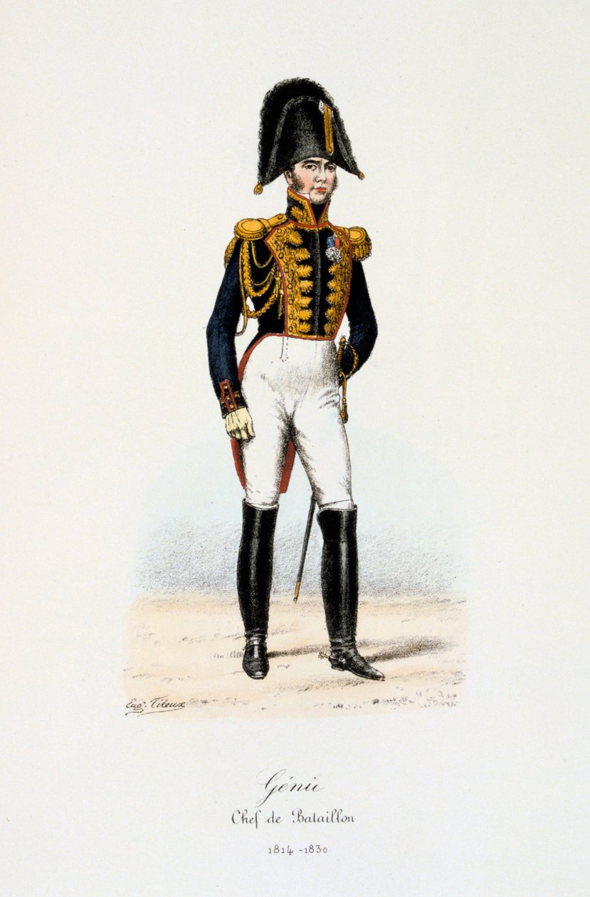 Ingeniører, Bataillonschef, 1814-30 af Eugene Titeux