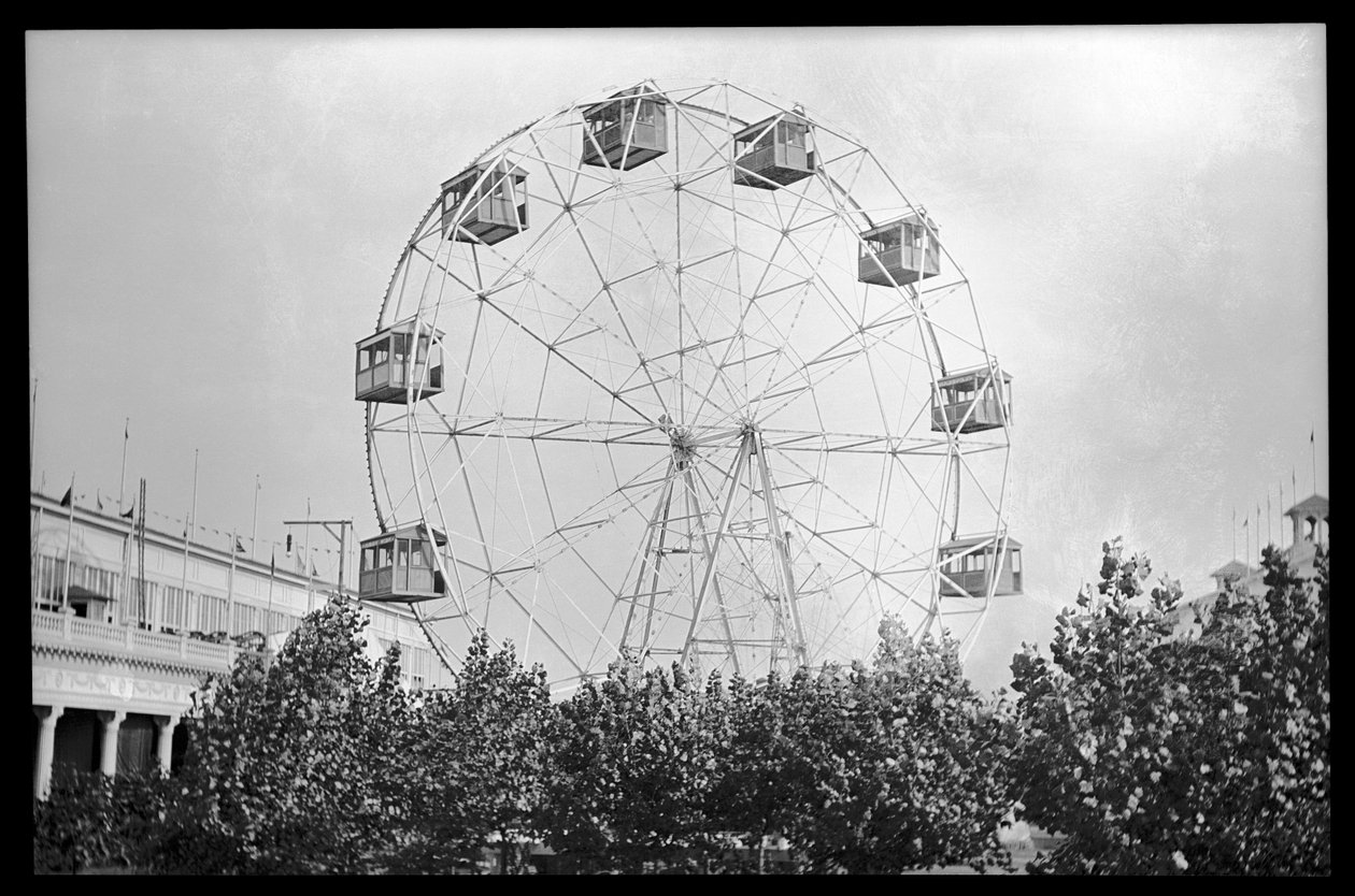 Pariserhjul, Coney Island, 1910 (nitrat negativ) af Eugene Wemlinger