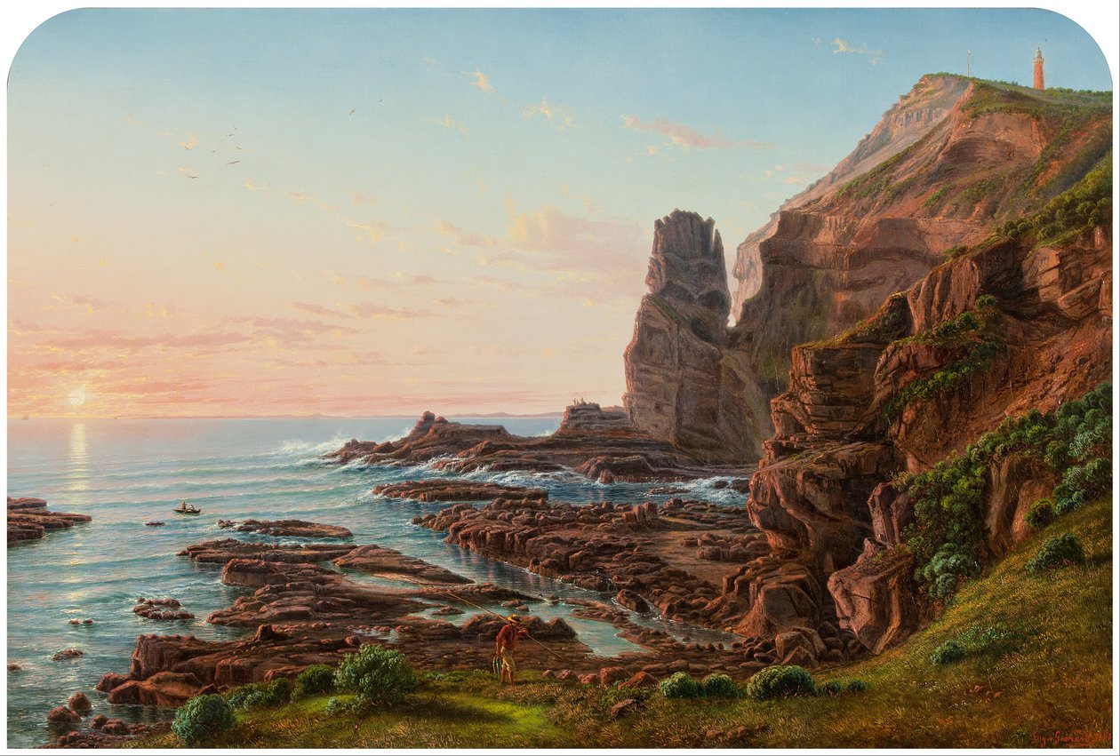 Castle Rock, Cape Schanck af Eugene von Guérard