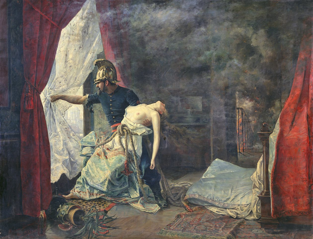 En redning i Paris, 1886 af Eugenio Alvarez Dumont