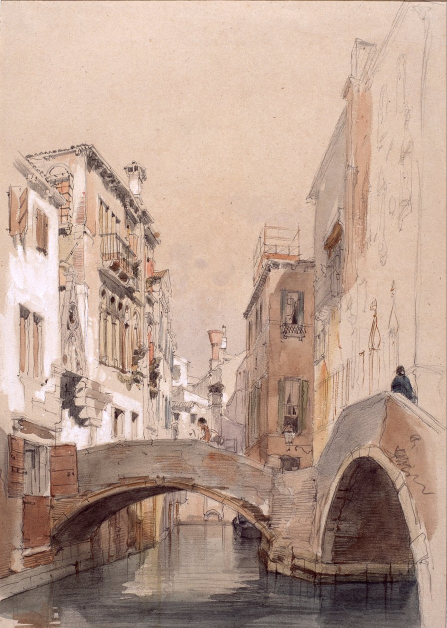 En Venedig -kanal af Eugenio Lucas Velázquez