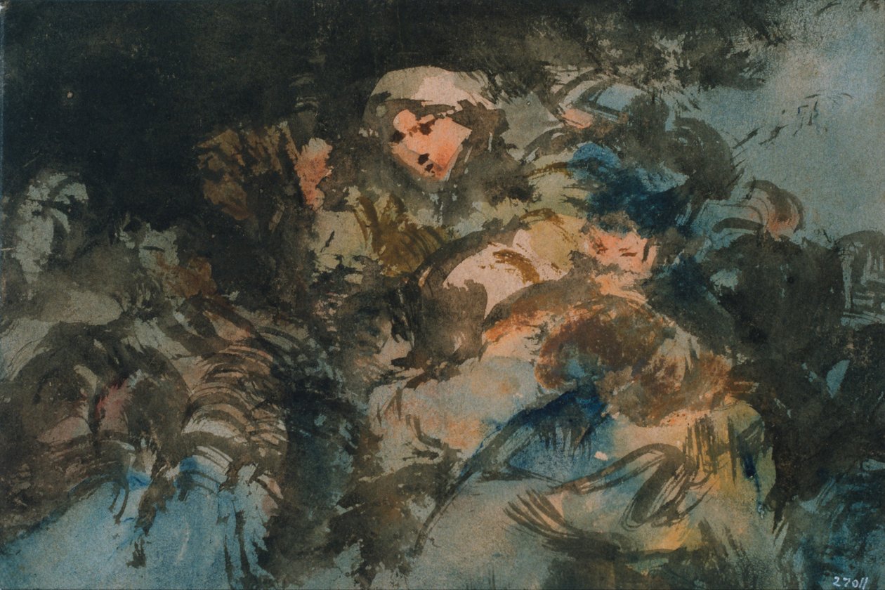 Gruppe af hekse af Eugenio Lucas Velázquez