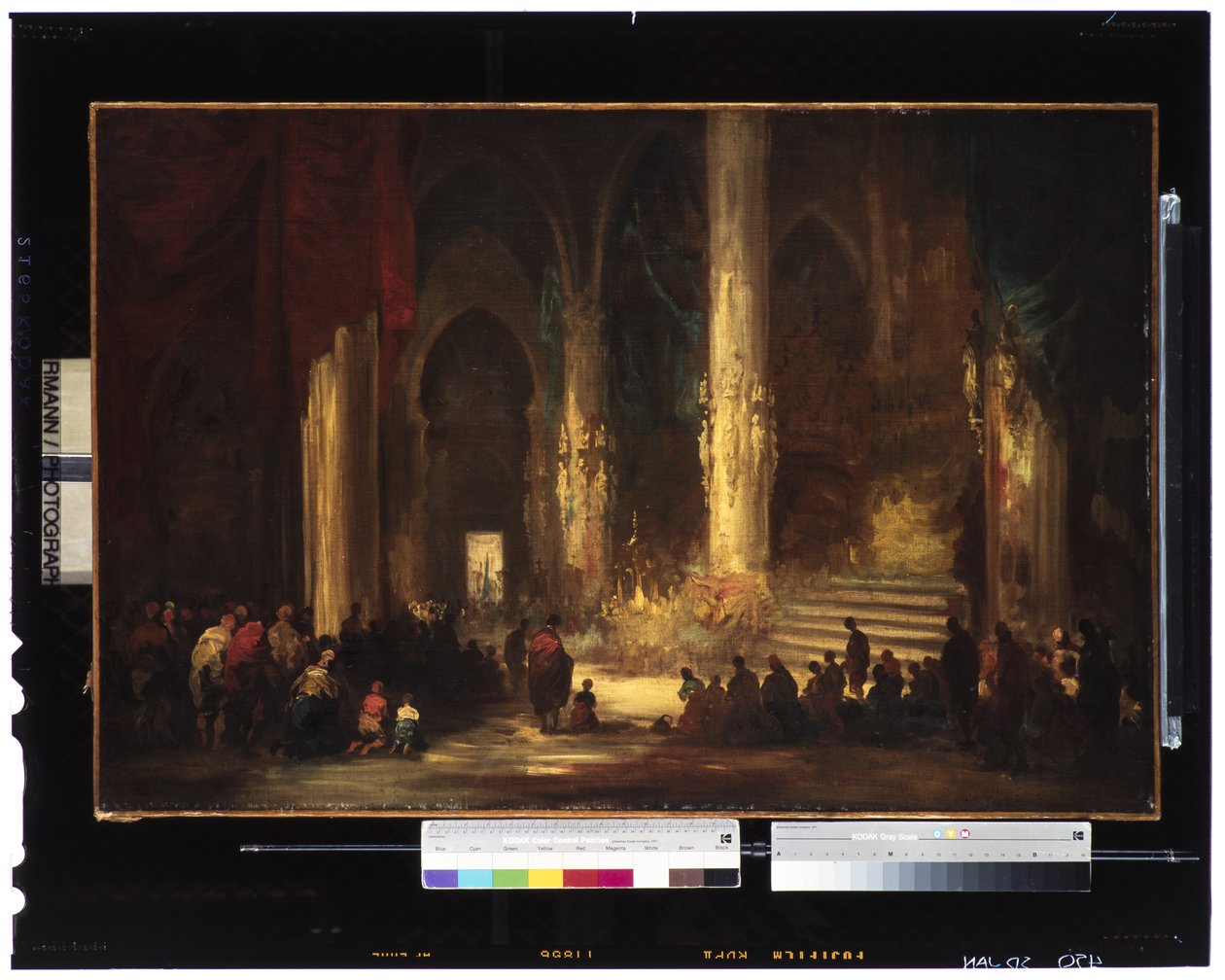 Procession i en katedral, ca. 1860 af Eugenio Lucas Velázquez