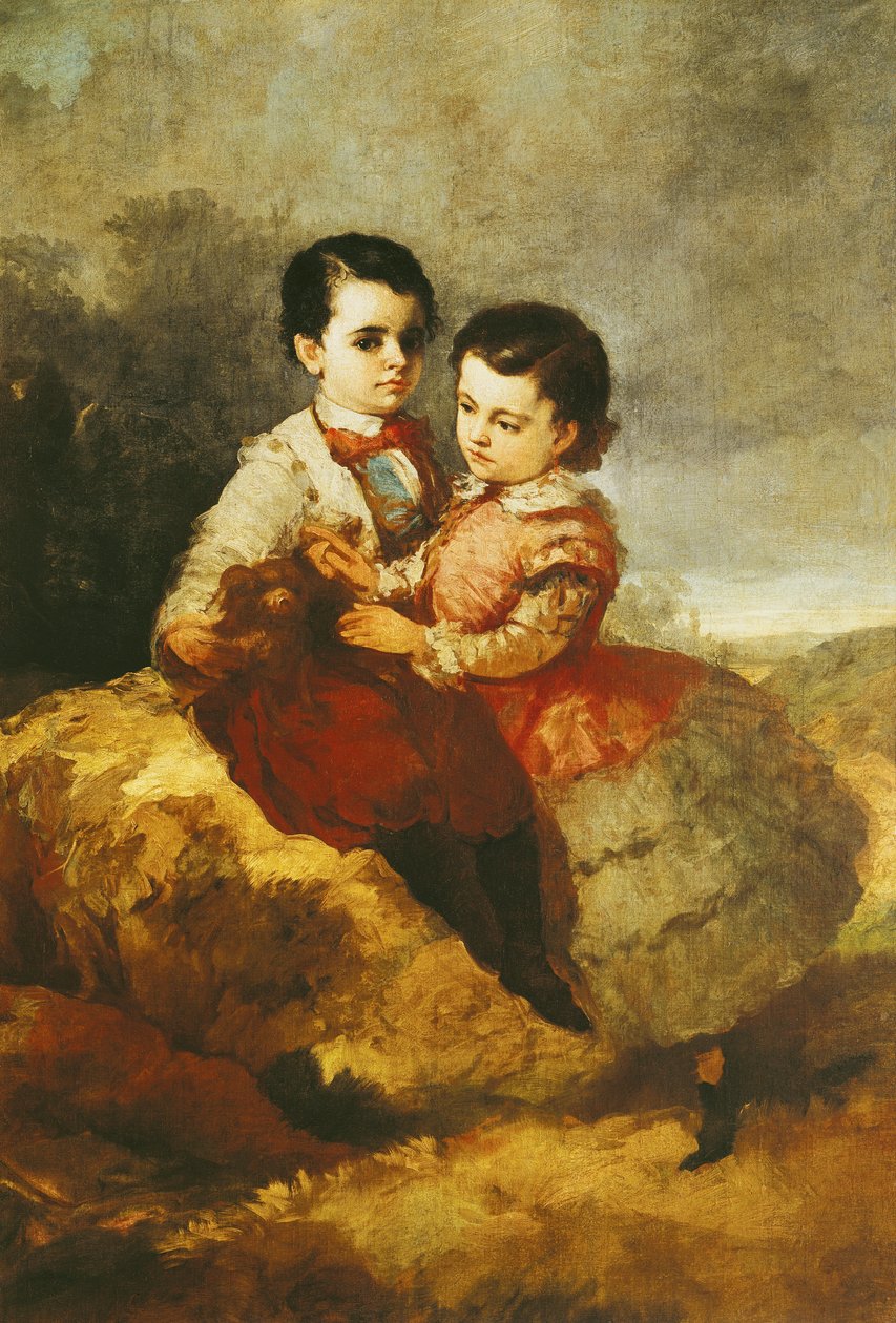 Kunstnerens børn af Eugenio Lucas y Padilla