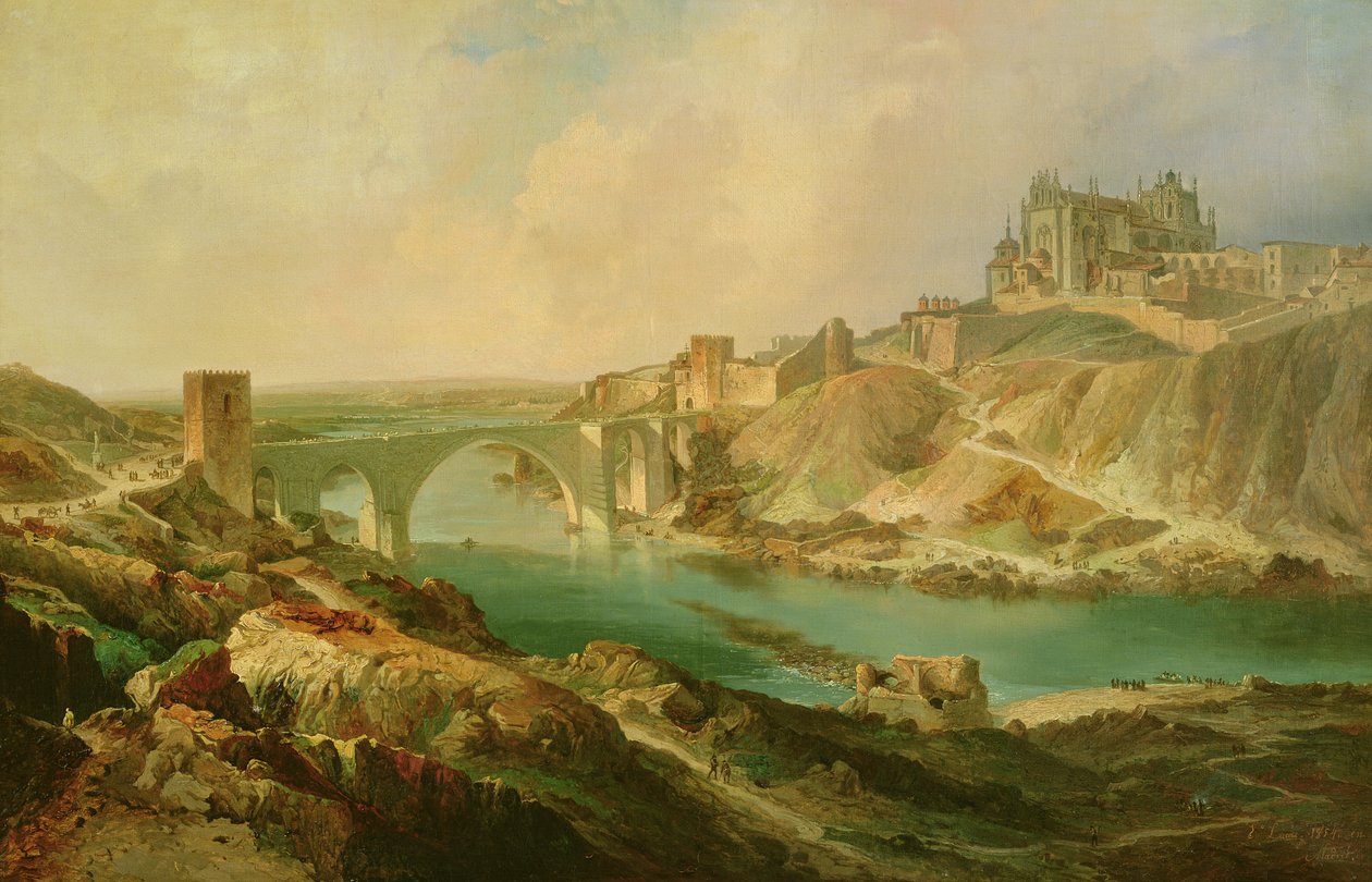 Udsigt over Toledo, 1854 af Eugenio Lucas y Padilla