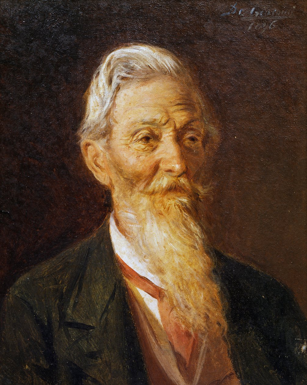 Portræt af Francesco Prampolini, maleri af Eugenio de Giacomi (1852-1917) af Eugenio De Giacomi