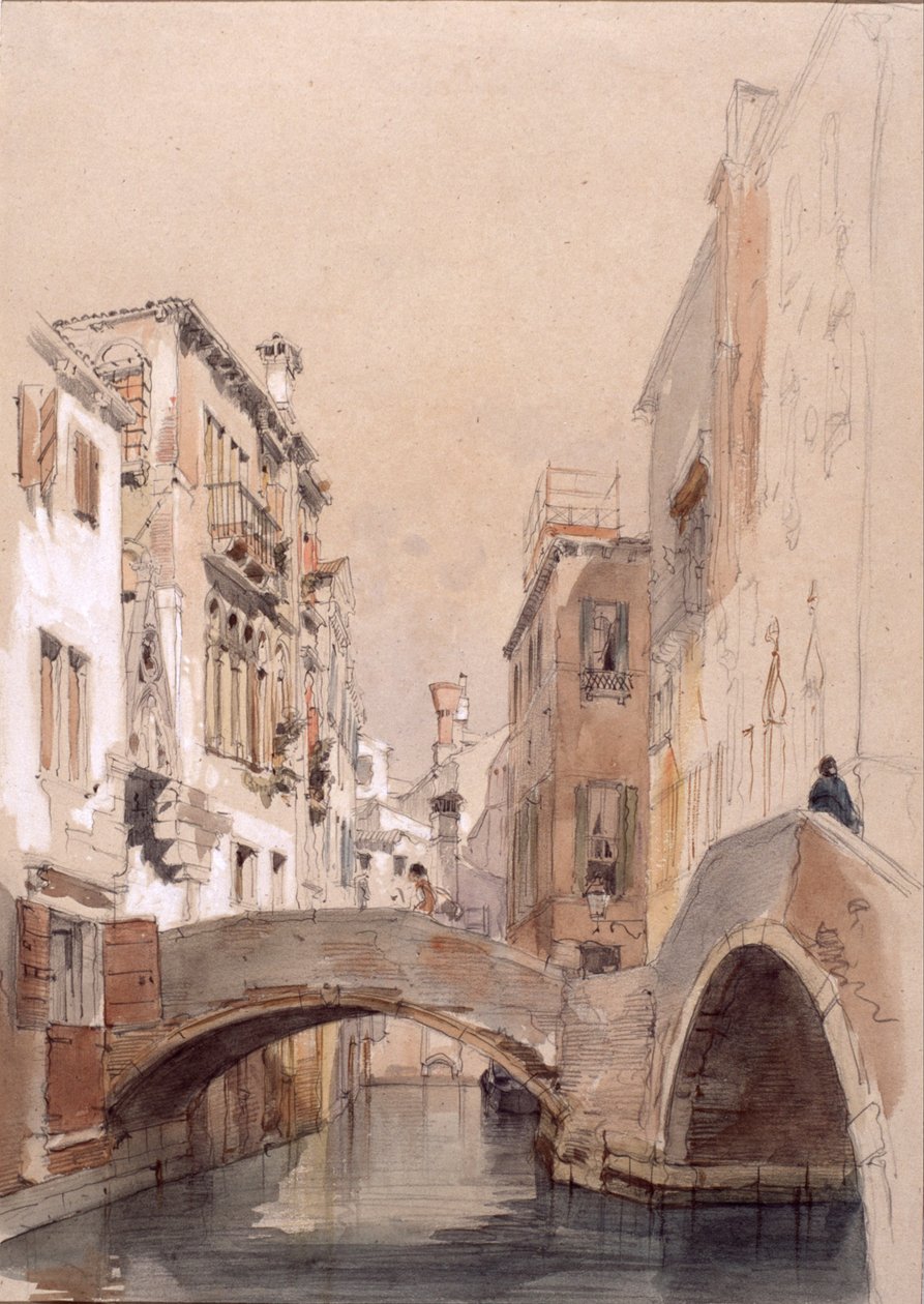 En Venedig -kanal af Eugenio Lucas Velázquez