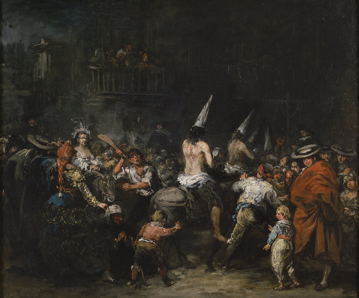 Dømt af inkvisitionen, anden halvdel af det 19. århundrede. af Eugenio Lucas Velázquez