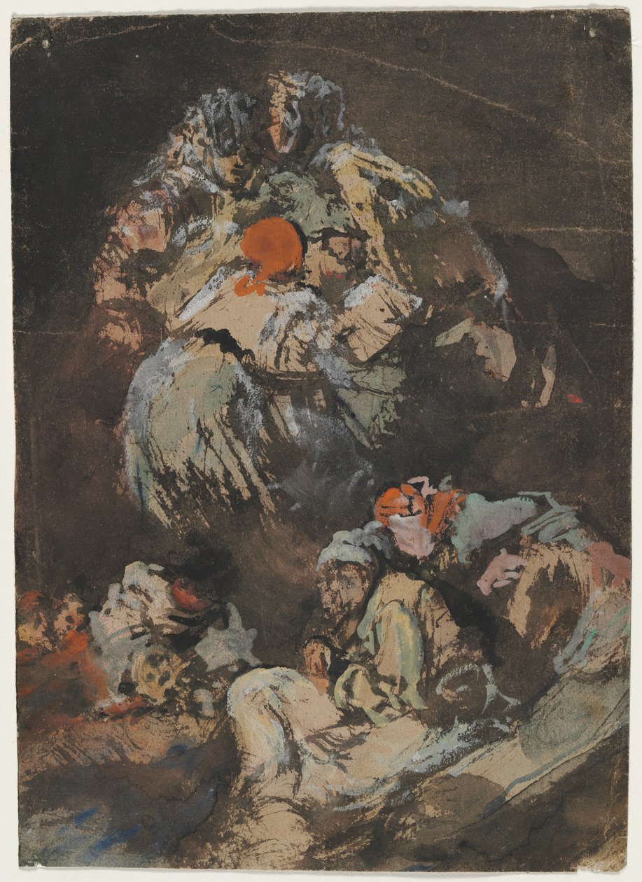 Figurer, 1850-1860. af Eugenio Lucas Velázquez