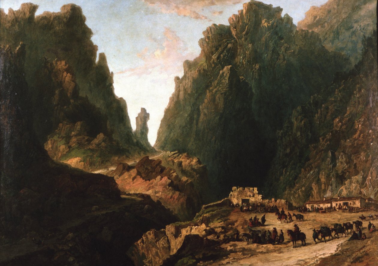 Landskab med smuglere af Eugenio Lucas Velázquez