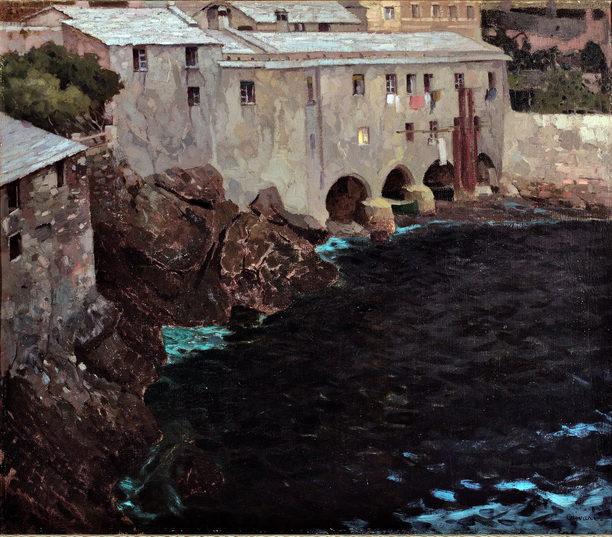 Buerne i klosteret San Fruttuoso, ca. 1909 af Eugenio Olivari