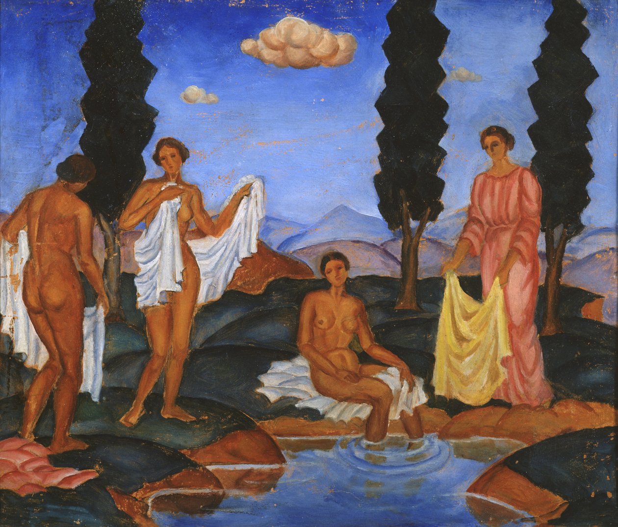 Badende, 1910 af Eugeniusz Zak