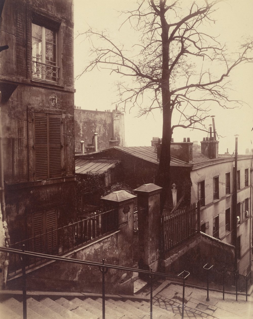 Trappe, Montmartre af Eugène Atget