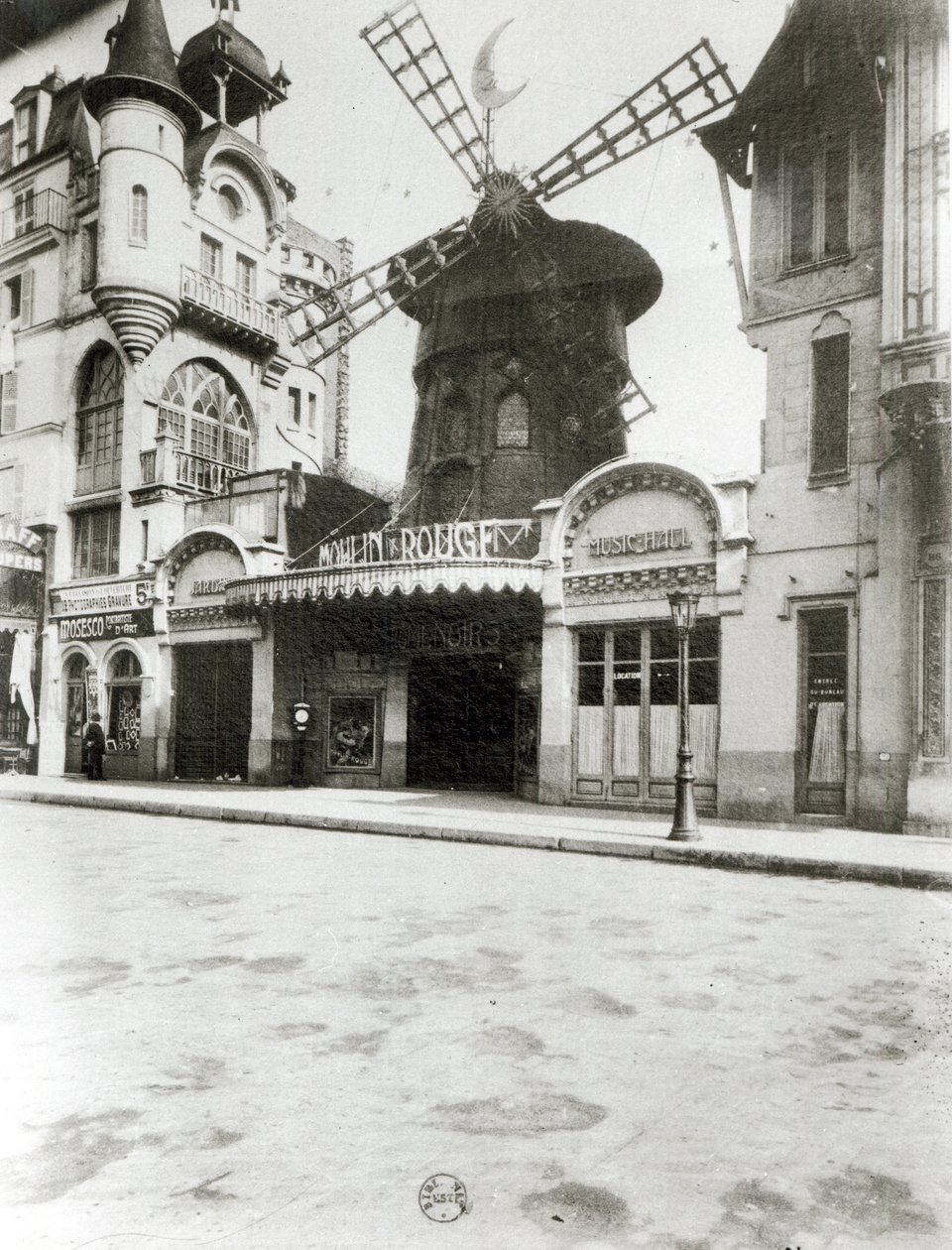 Moulin Rouge i Paris, 1921 af Eugène Atget