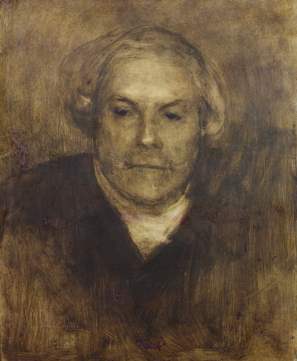 Edmond de Goncourt (1822-96) ca. 1892 af Eugène Carrière