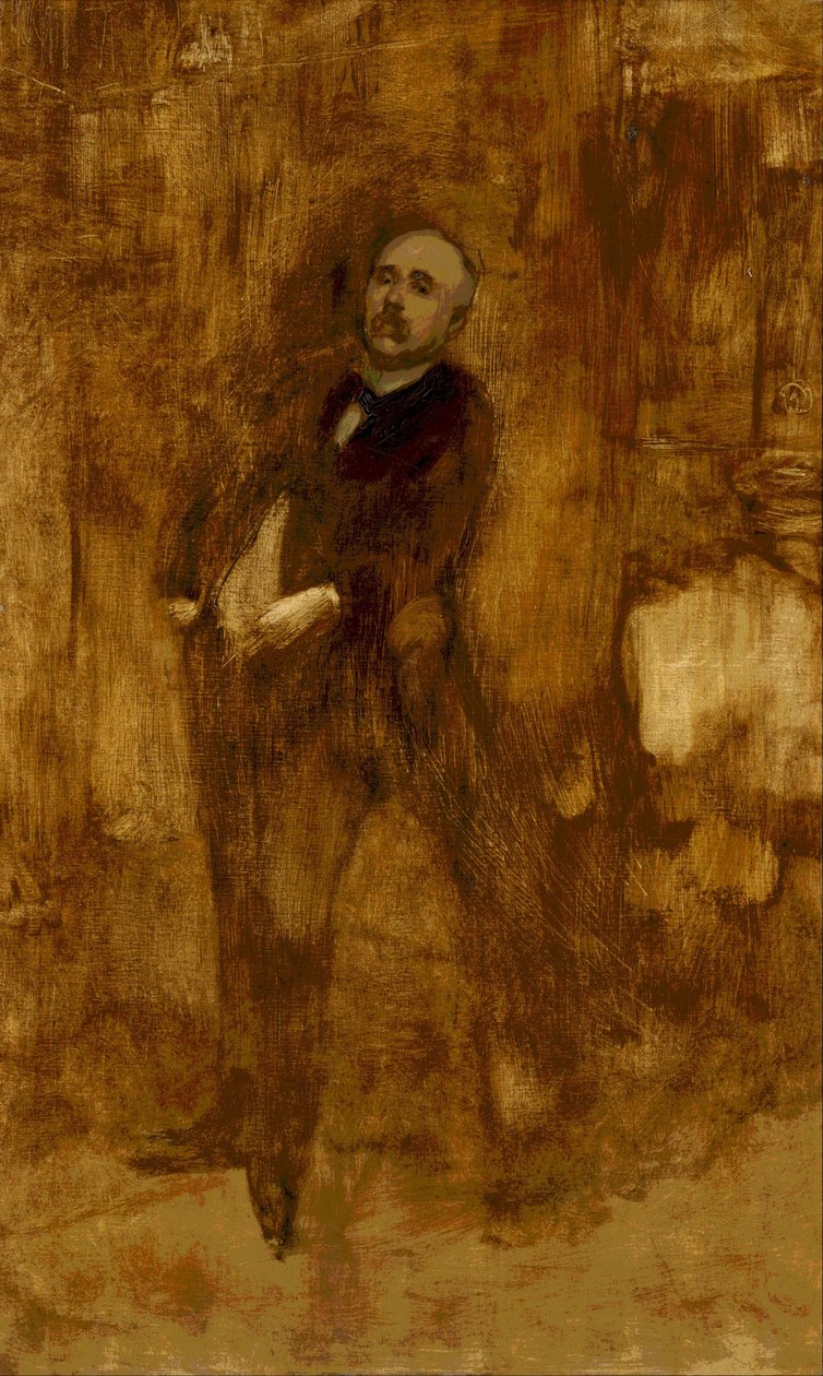 Portræt af Clemenceau af Eugène Carrière
