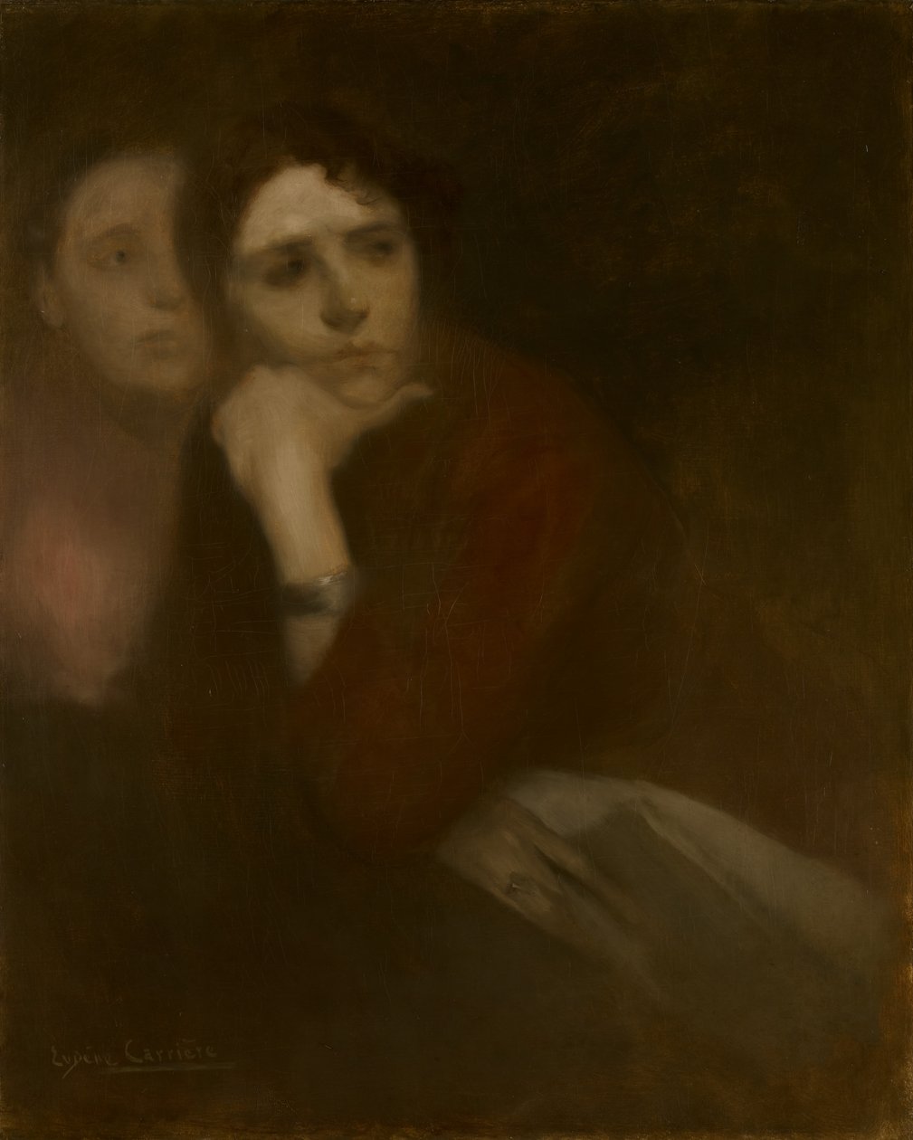 To kvinder, ca. 1895 af Eugène Carrière