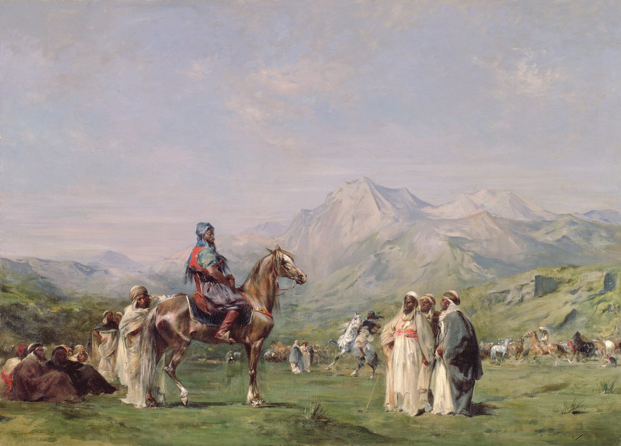 En lejr i Atlasbjergene, ca. 1865 af Eugène Fromentin