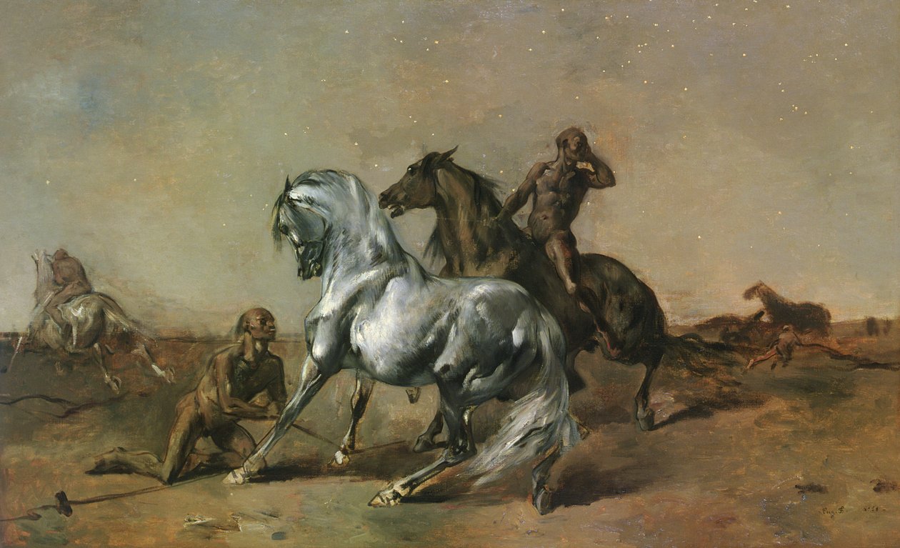 Natterøvere, 1868 af Eugène Fromentin