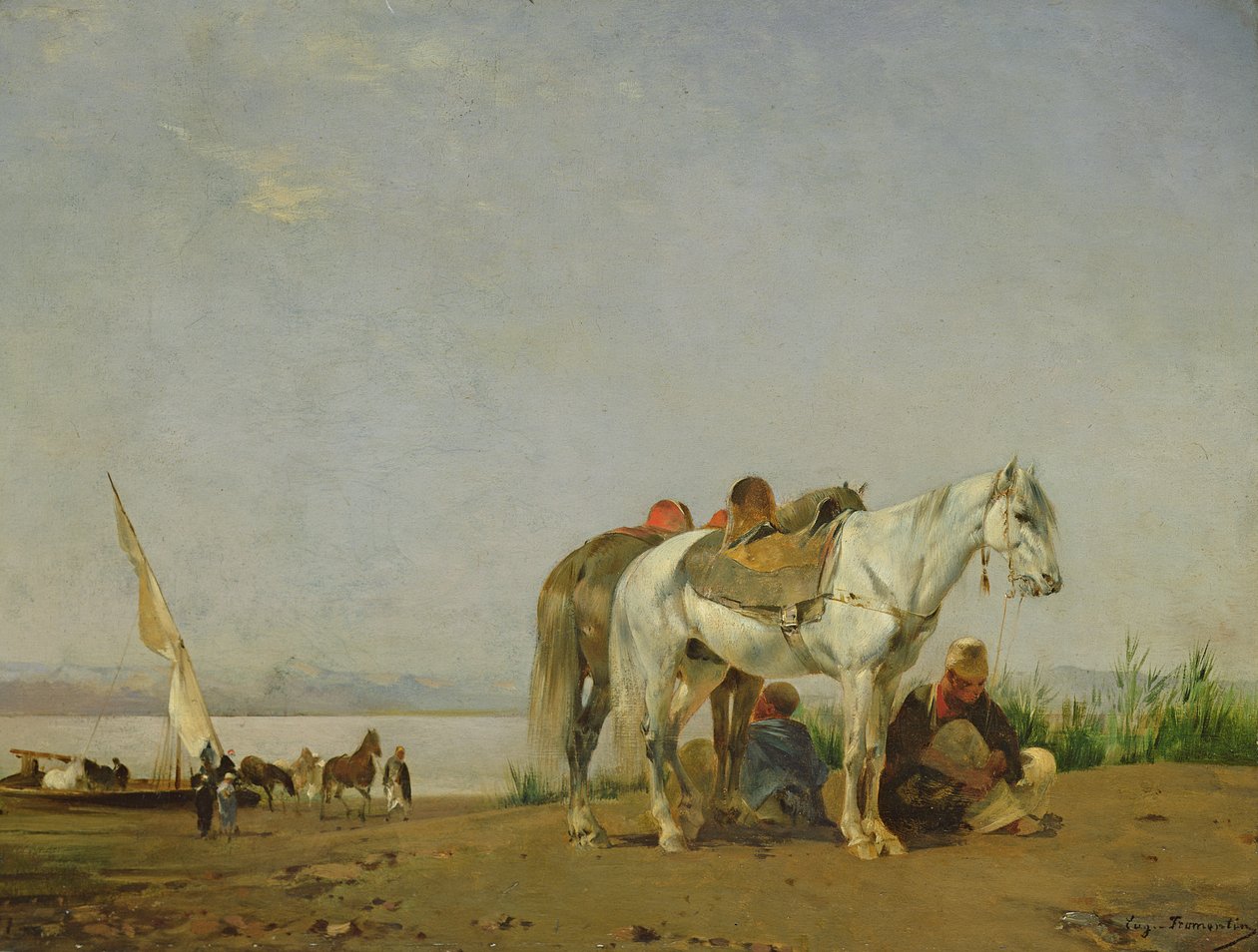 På bredden af Nilen, 1871 af Eugène Fromentin