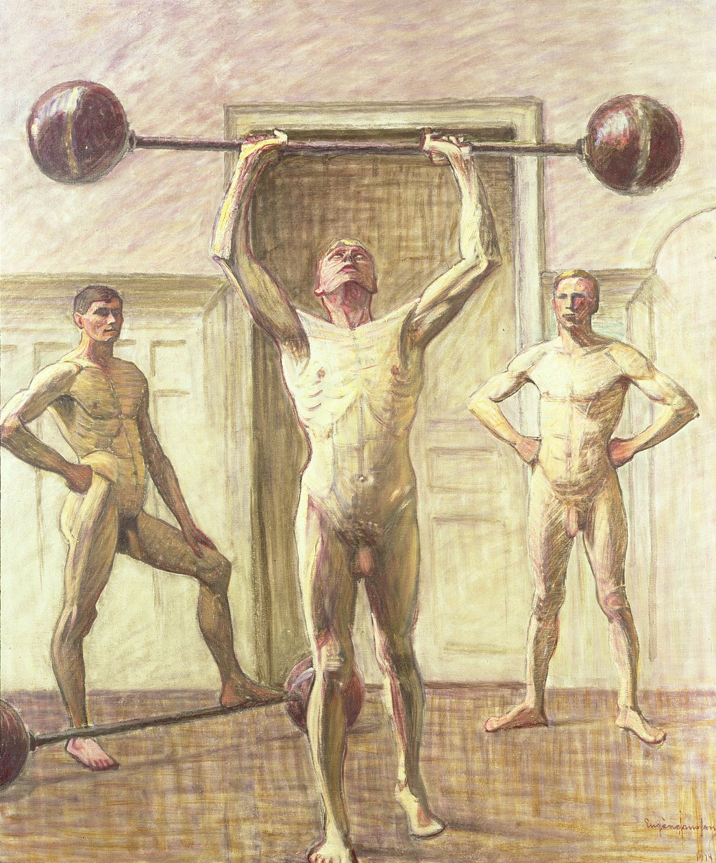 Skubbende vægte med to arme, nummer 3, 1914 af Eugène Jansson