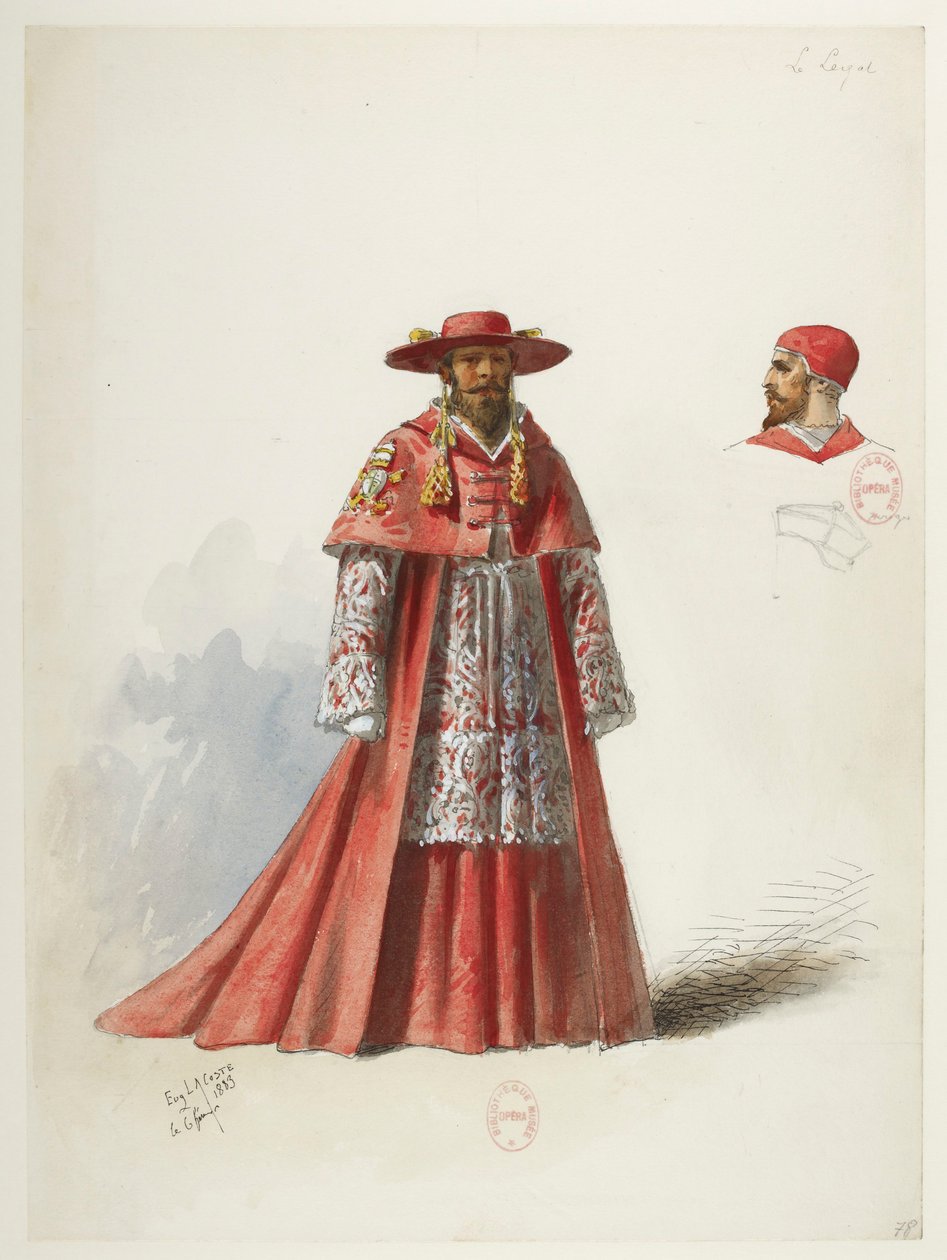 Saint -Saëns - Henry VIII - Kostumemodeller - Lacoste af Eugene Lacoste